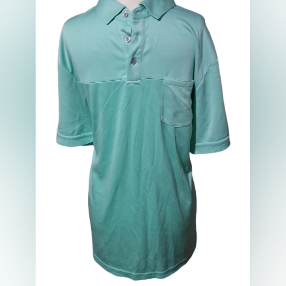 Men's PGA Tour Golf Shirt Polo, Size Large, Mint Green